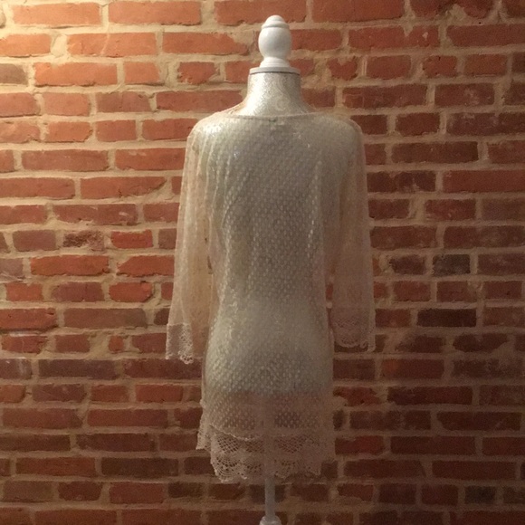 Kori America polka dot lace/embroidered tunic - Picture 5 of 7